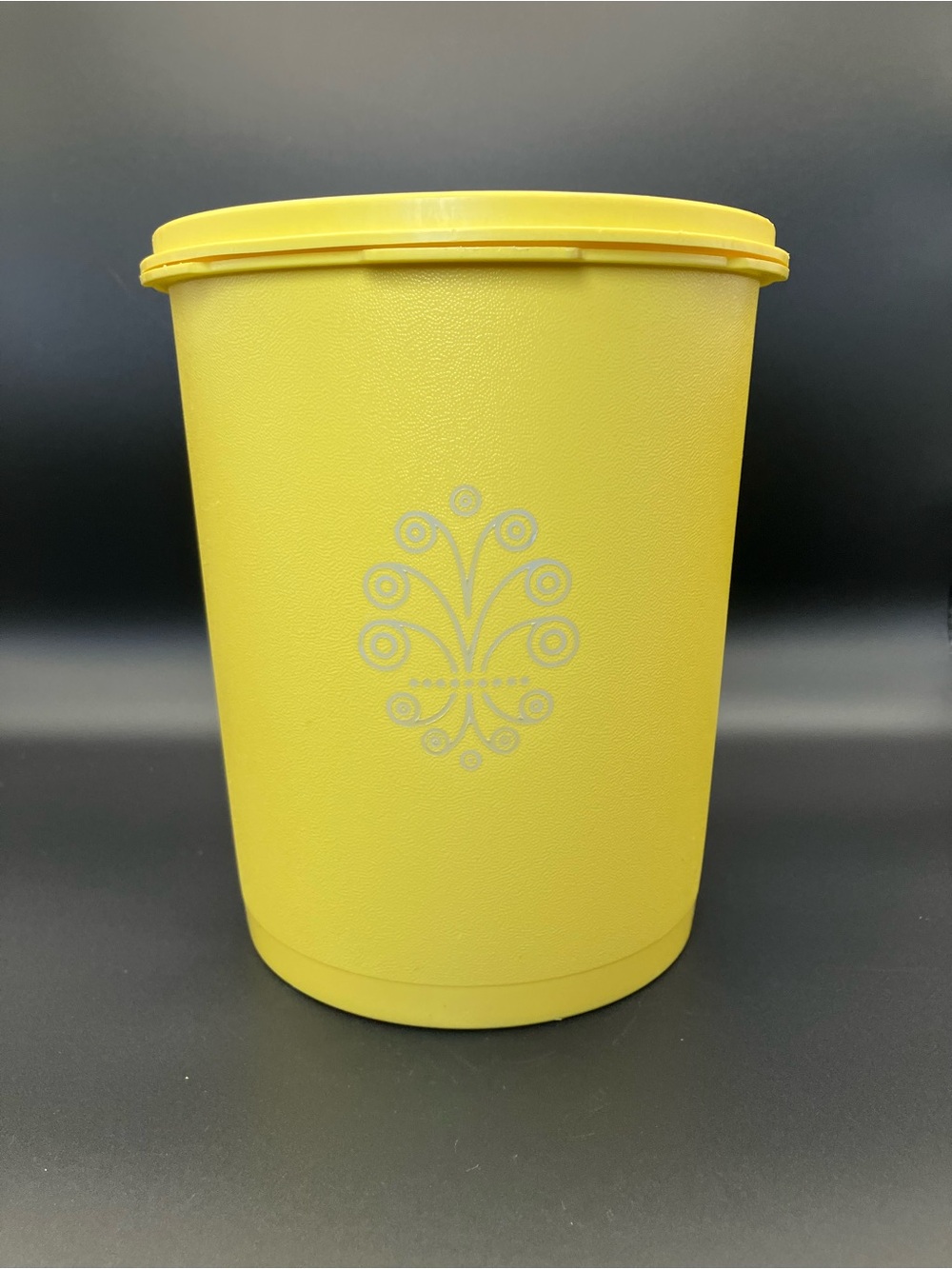 Vintage Tupperware Yellow Harvest Gold Servalier Canister